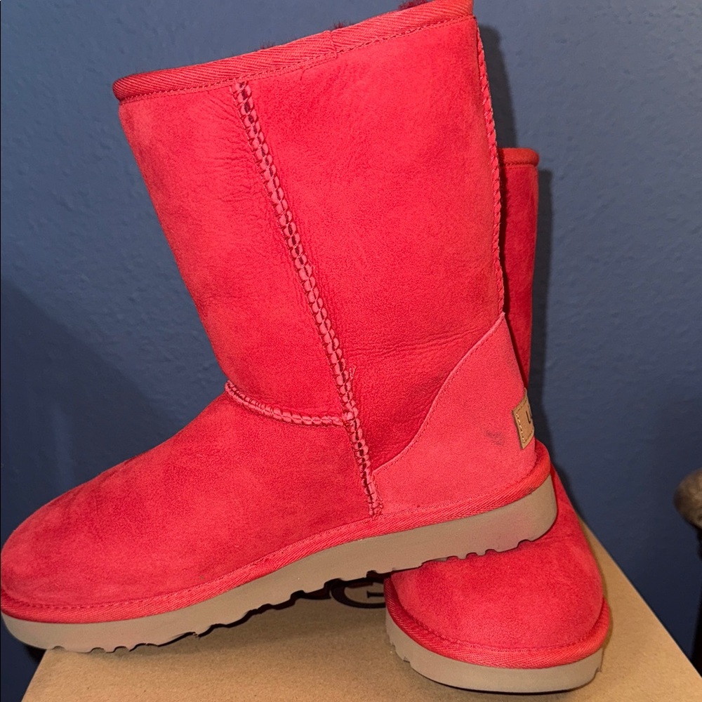 UGG Classic Short Women's Bright Red Winter Boots